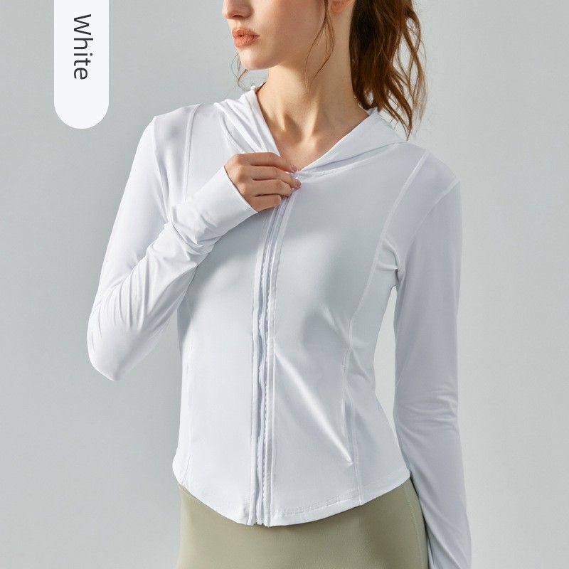 

Summer Export Cool Sun Protection Clothing Women s UV Protection Lightweight Breathable Outdoor Clothes Quick-Drying Hooded Jacket White L