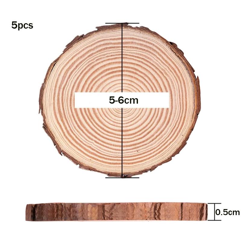 

Необработанные натуральные деревянные срезы толщиной 3-20 см, набор для поделок из дерева, круги, поделки, рождественские украшения, поделки своими руками с корой для поделок
