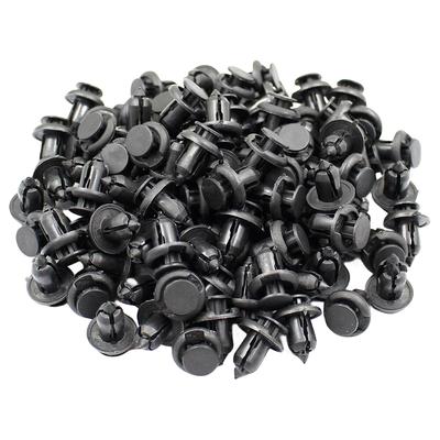 Motorhaube Kotflügel Drucknieten Schwarz Stoßstangenclip Halteklammer Schraube Kunststoff Türverkleidung Kotflügelverkleidung Halteclip Auto Stoßstange Kotflügel Schnalle