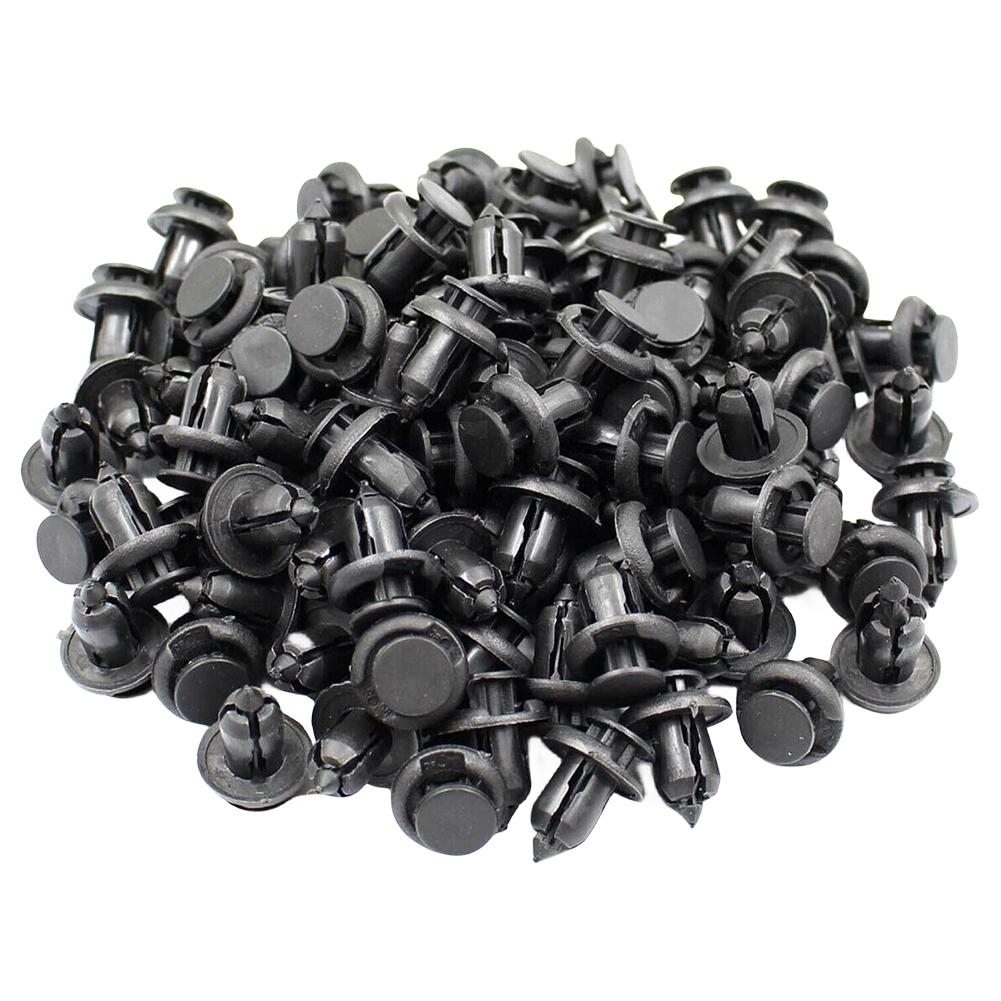 Hood Fender Push Rivets 10mm Bumper Clip Retainer Screw Plastic Door Panel Fender Liner Retainer Clip Auto Bumper Fender Buckle