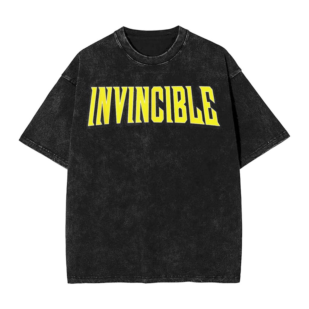 Oversized Washed T Shirt Mark Grayson invincible Simple T-Shirts Novelty Tee Shirt for Male Summer Awesome Casual Top Tees