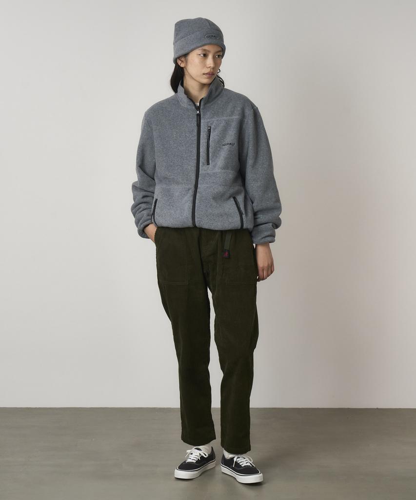 Geulamichi Loose Tapered Ridge Corduroy Pants Olive