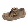 Autumn Heightening Birkenstocks New Lace-up Casual Retro Soft-soled Lazy Light Going Out Single Shoes
