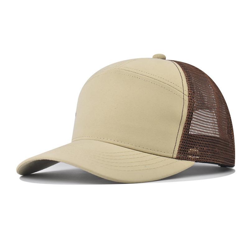 Cotton Mesh Cap With Short Brim And Geometric Style For Summer Hiking And Casual Wear