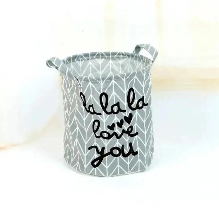 1 Pcs Cotton And Linen Cloth Art Laundry Basket Environmental Protection Picnic Basket Toy Classification Basket Storage