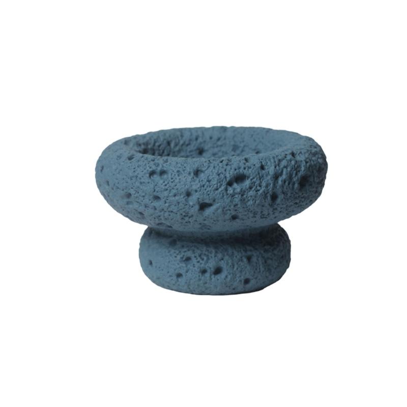 Colored Cement Mold Candle Holder Artificial Hand-sprayed Candle Plate for Crafts Tea Light Tray Concrete Plaster Molds