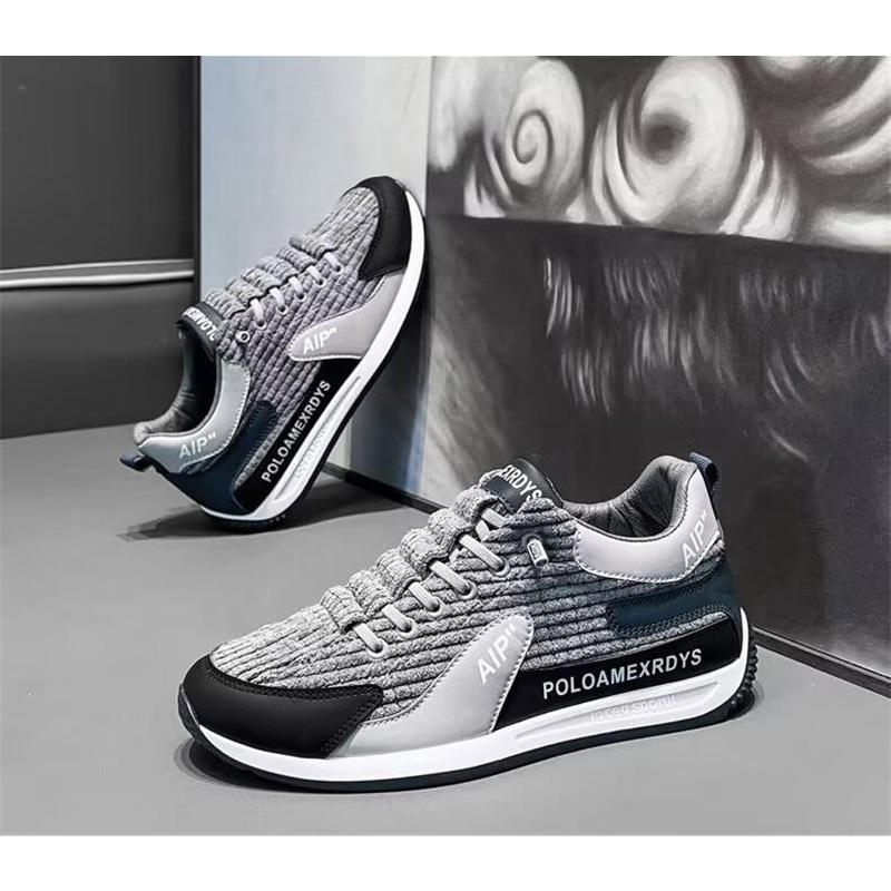 Cotton Men's Shoes, Casual Sports, All-match Casual Shoes, Men's Lightweight Flat-bottomed Running Shoes