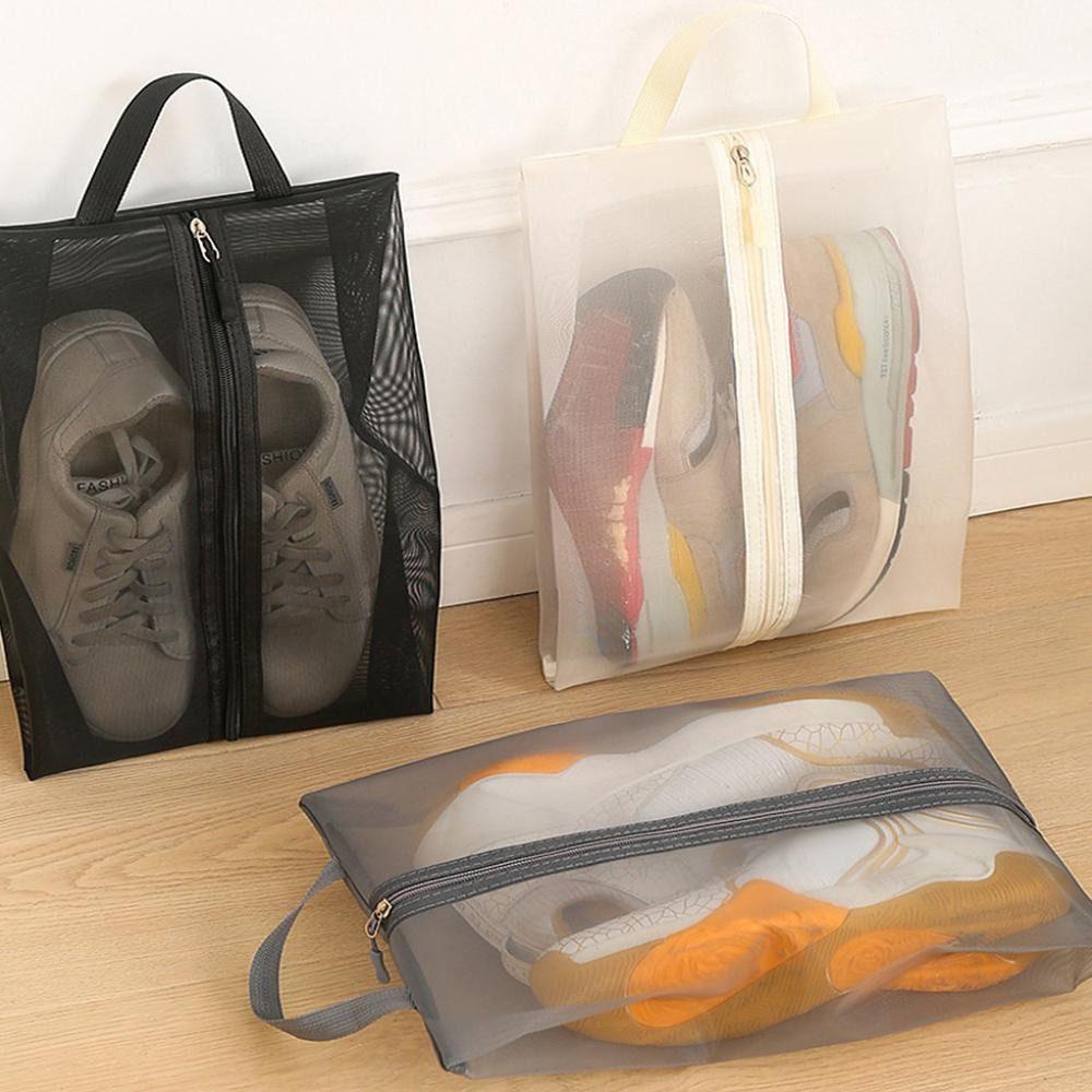 Breathable Portable Outdoor Mesh Shoe Bag Dustproof Shoe Organizer Shoe Pouch for Women & Men