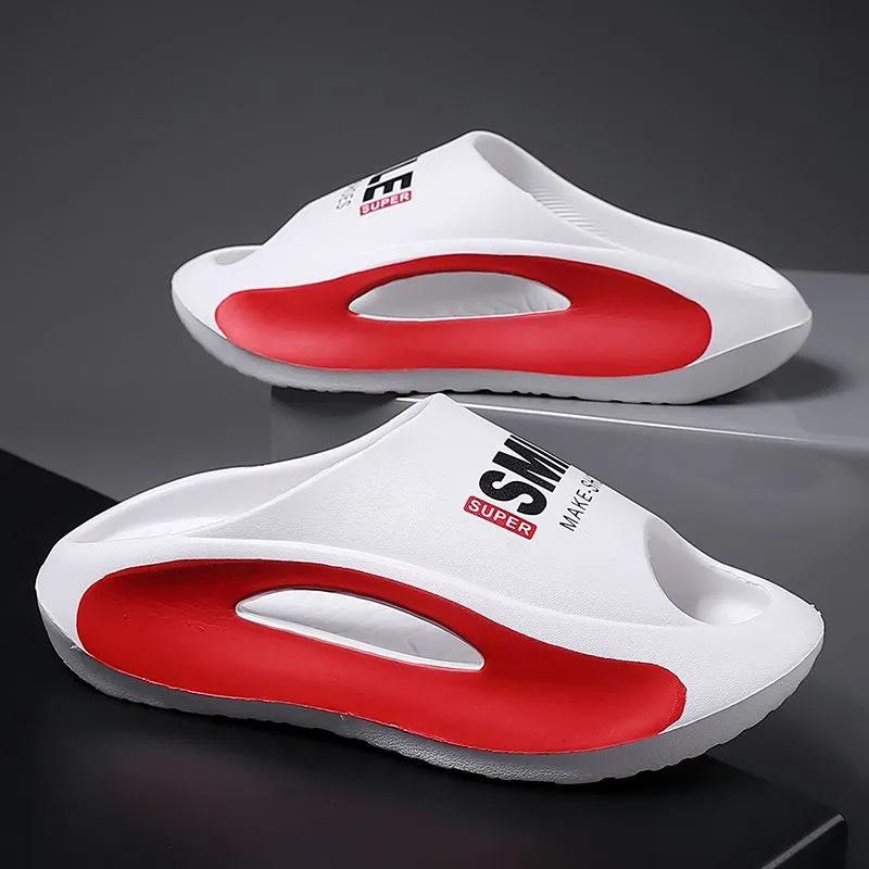 Men's Trendy EVA Soft Sole Outdoor Sports Beach Slippers: "Stepping-On-Shit" Feeling Summer Footwear