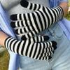 Winter Men Knitted Gloves Mobile Phone Touch Mitten Thicken Striped Striped