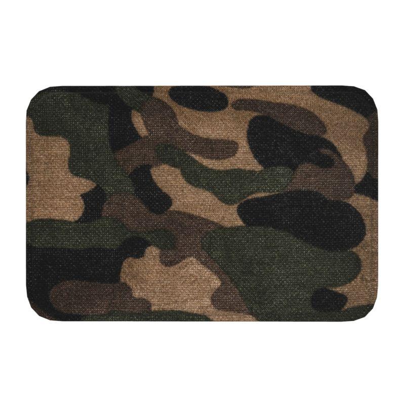 Custom Camouflage Army Air Force Blue Doormat Mat Anti-Slip Military Camo Bathroom Kitchen Garden Rug Carpet 40*60cm