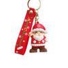 Cartoon Cute Santa Keychain Pendant Car Key Chain Schoolbag Pendant Christmas Gift