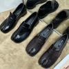 New Mary Jane Women Flat Split Toe Shoes, Microfiber Leather Comfortable  Slip-on  Sandals, Woman Soft Soled Loafers Shoes