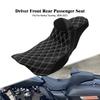 Motorcycle Two-Up Front Rear Driver Passenger Seat With Driver Backrest Cushions For Harley Touring Electra Glide FLTRX 09-2023