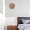 Wooden Creative Wall Clock, Modern Simple Bedroom Clock with Wooden Grain Design
