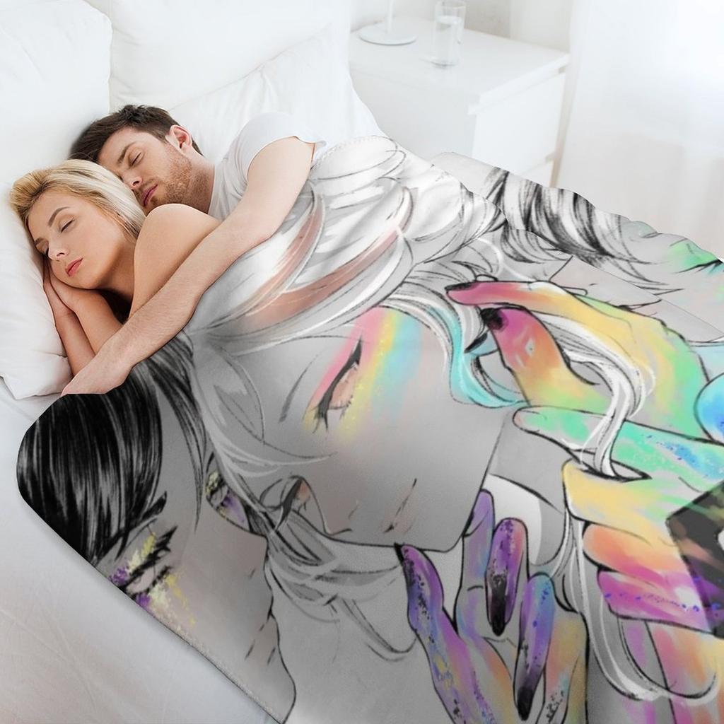 kazuha scaramouch heizou Throw Blanket Warm Napping Blanket for Office Couch Bed