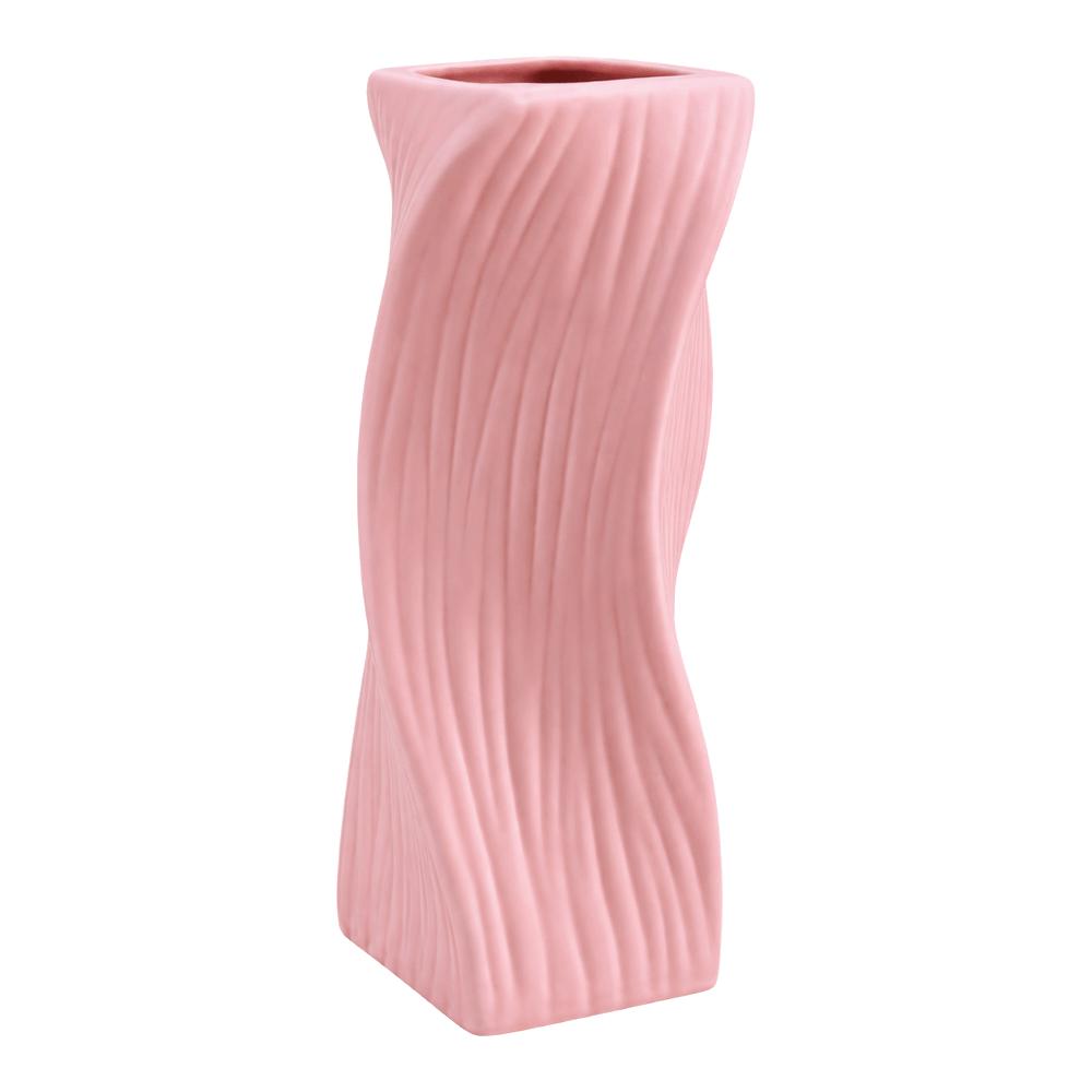 Home Decor Flower Vase Wave Pattern Irregular Vases Pots Hydroponic Bottle  Office Decoration