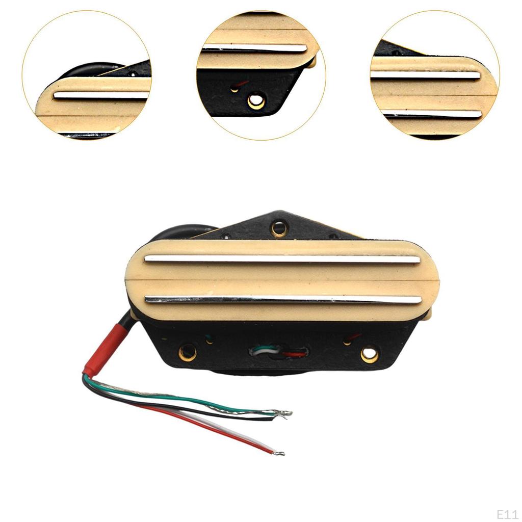 Bridge Double Coil Pickup for Electric Guitar with Rail System
