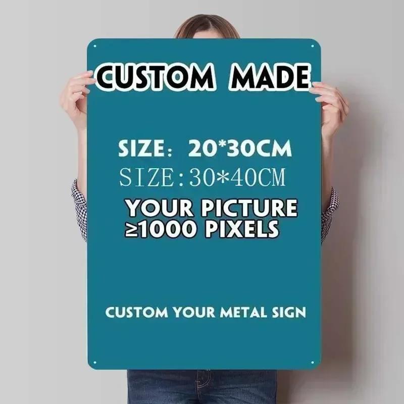 Night Tinplate Sign Neon Poster Retro Customizable Metal Signs for Home Room Wall Art Gaming Room Decoration Bar Accessories