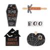 Halloween Tiered Tray Decor Wood Sign Holiday Party Decoration