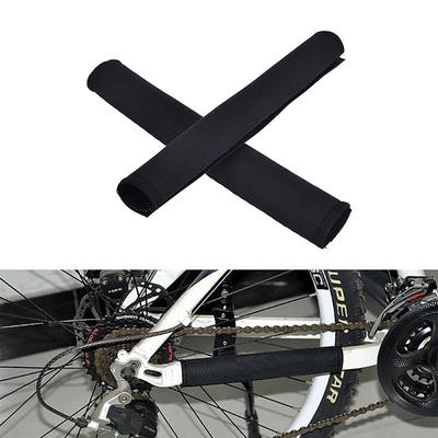 2Pcs Radfahren Fahrrad Rahmen Kette Bleiben Protector Schutz Nylon Pad Abdeckung Wrap