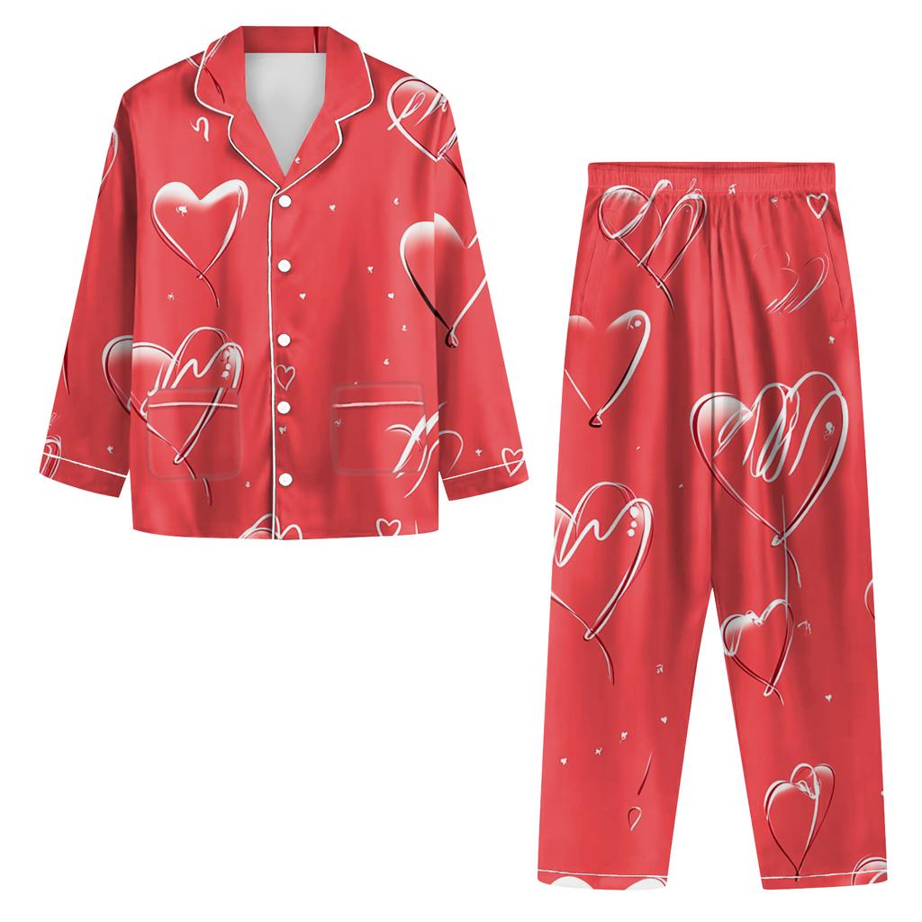 Ladies' Long Sleeved Long Pants Casual Home Set
