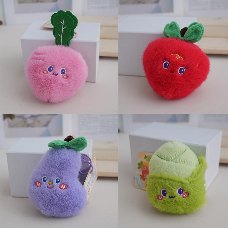 Kreative Simulation Obst Plüsch Spielzeug Anhänger Niedlichen Cartoon Obst Keychian Exquisite Rucksack Dekoration Zubehör Geburtstag Geschenke