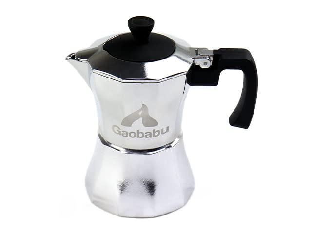 Gaobabu Direct Fire Espresso Coffee Maker with Storage Bag and Weight Loss Filter for 3 Cups Makinetta Coffee Direct Fire Direct Fire Espresso Maker