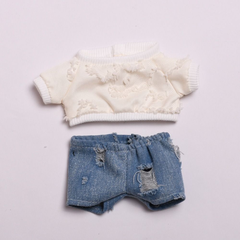 DIY Dolls Clothes Accessories Mini Hoodies Trousers Set  Cotton Stuffed Doll