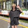 2025 Women's Trendy Casual Summer Two-Piece Set: Short-Sleeved Top & Slimming Shorts