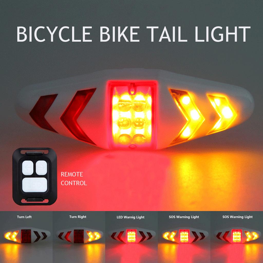 Fanale Posteriore Bici Con Freccia E Telecomando Wireless – Luce LED Ricaricabile USB, Impermeabile, Sicurezza Notturna - 2