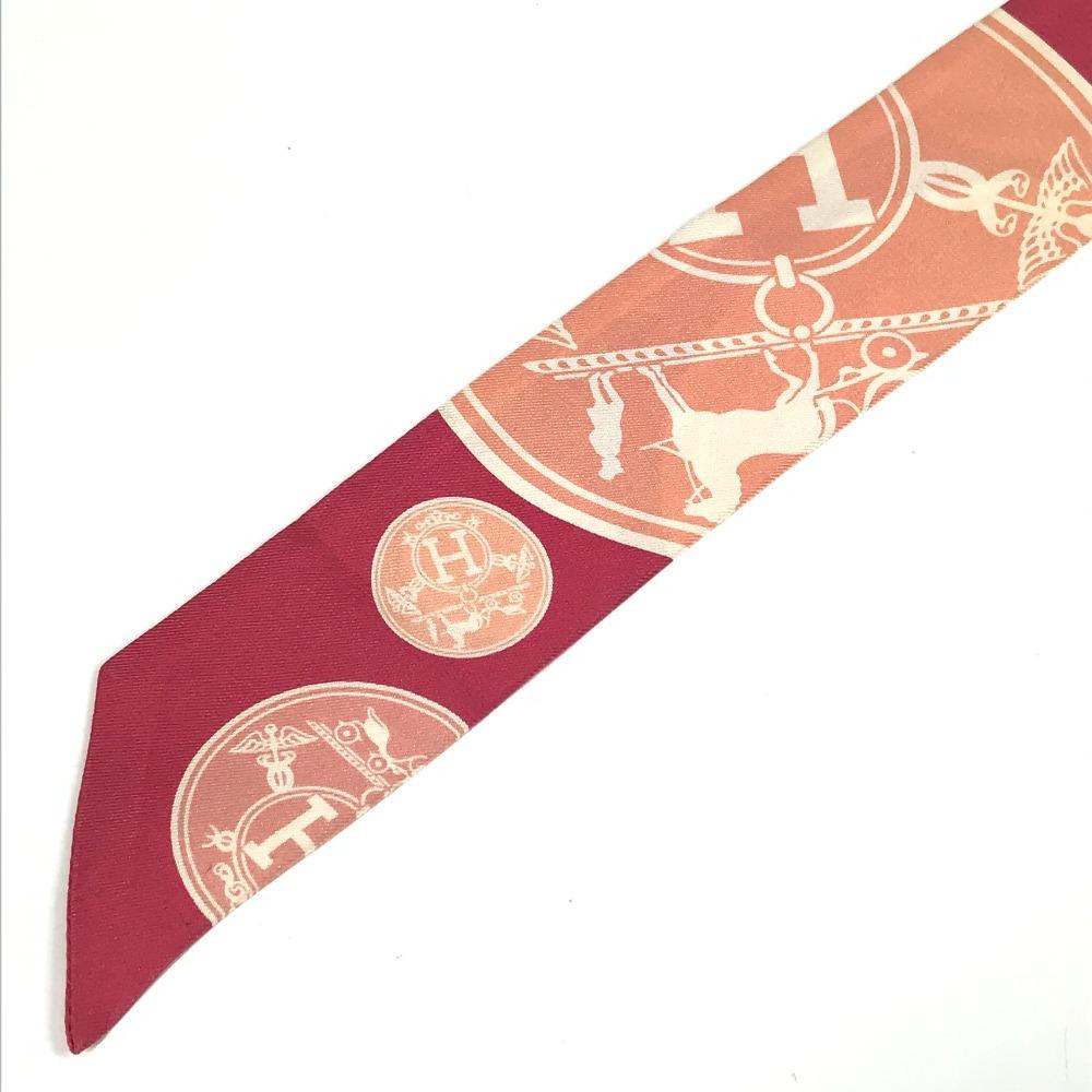 Hermes Twilly Scarf Silk Pink