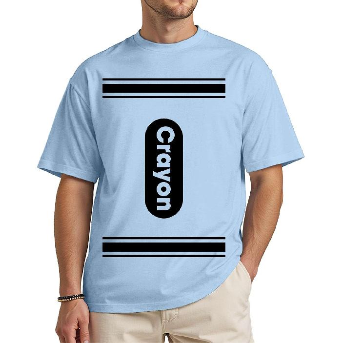 Funny Crayon Halloween Shirt, Unisex Costume T-Shirt for Adults and Teens