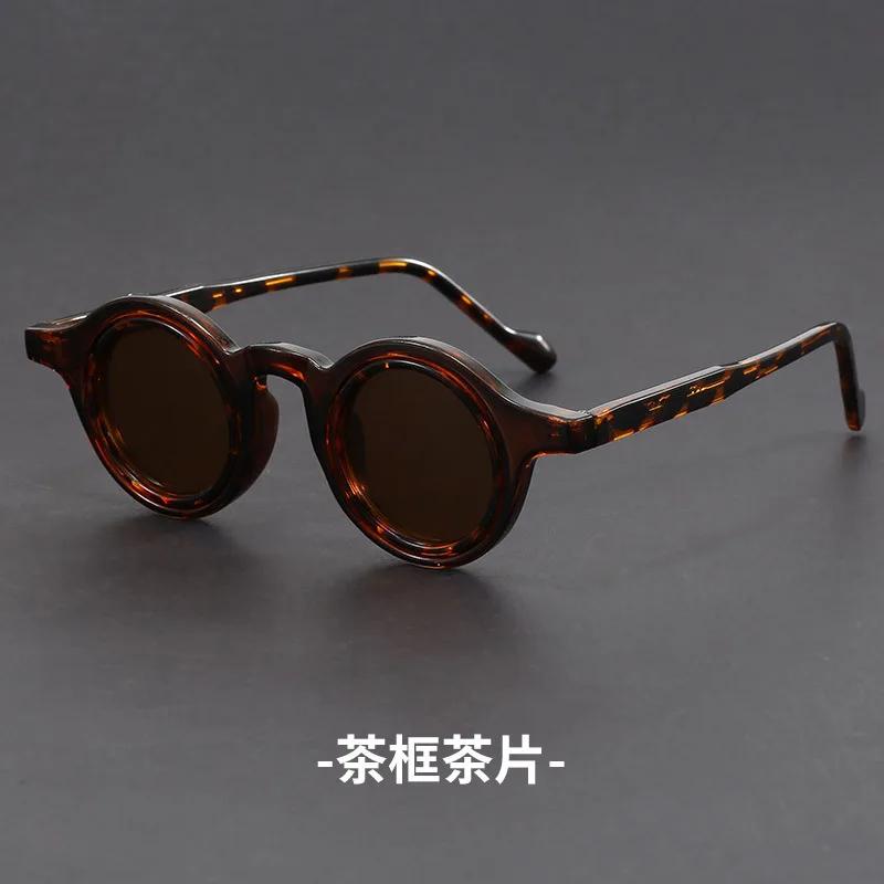 High Quality  Classic Round Sunglasses Women For Men Punk Sun Glasses Luxury Brand Designer Steampunk Popular Eyewear Uv400