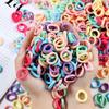 100PCS Girls Colorful Nylon Elastic Hair Bands Ponytail Hold Small Hair Tie Rubber Bands Women Scrunchie Kids Hair Accessories