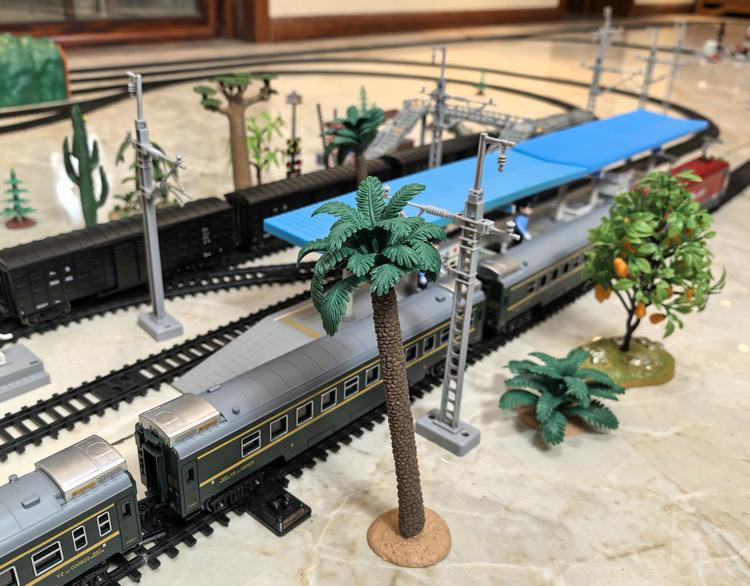Electric Locomotive Train Catenary Pole for Model Railways - Sand Table Accessory