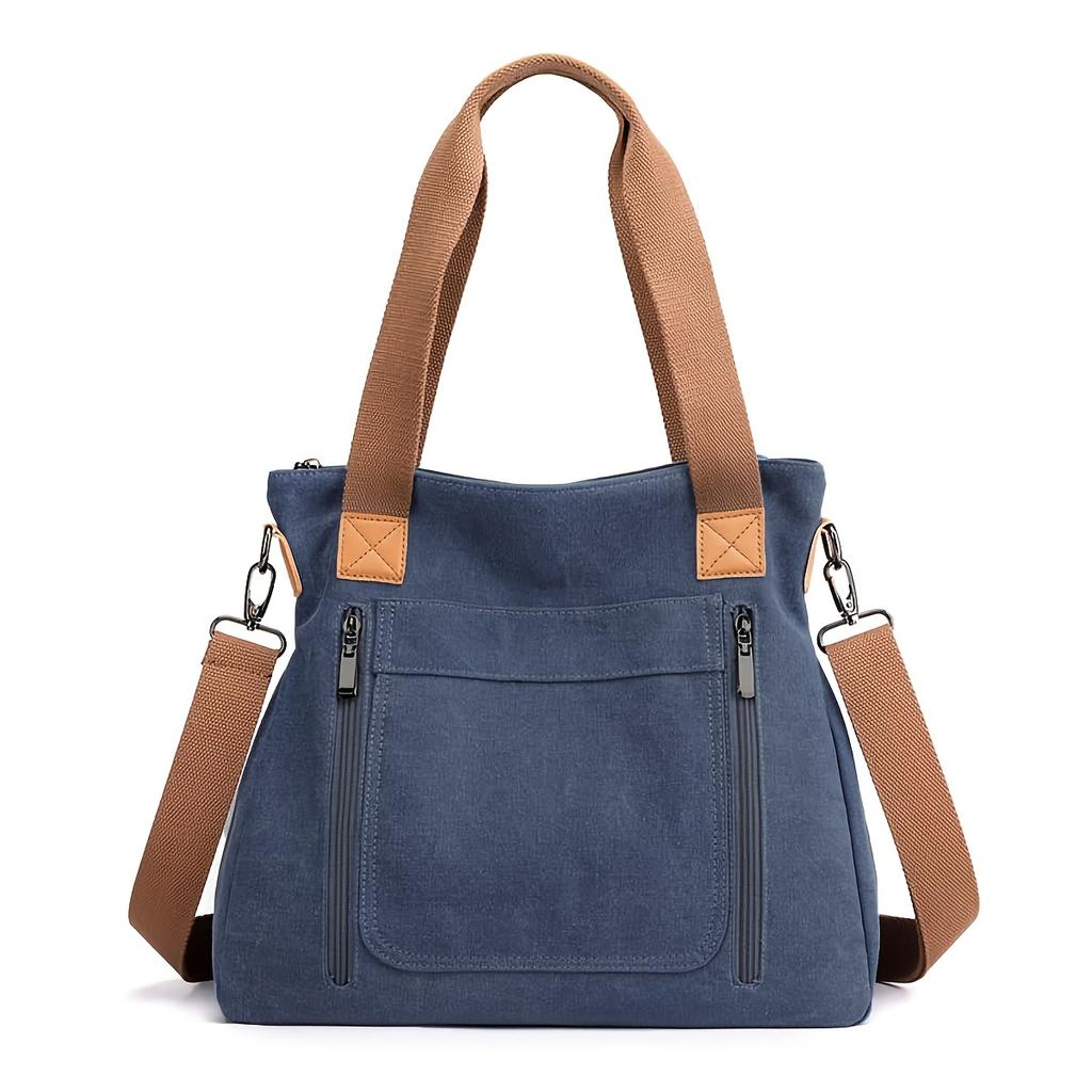 Preference for Bag Styles: Women'S Shoulder Bag Made of Canvas, Vintage Crossbody Bag, Fashionable and Casual Commuter Bag for Women