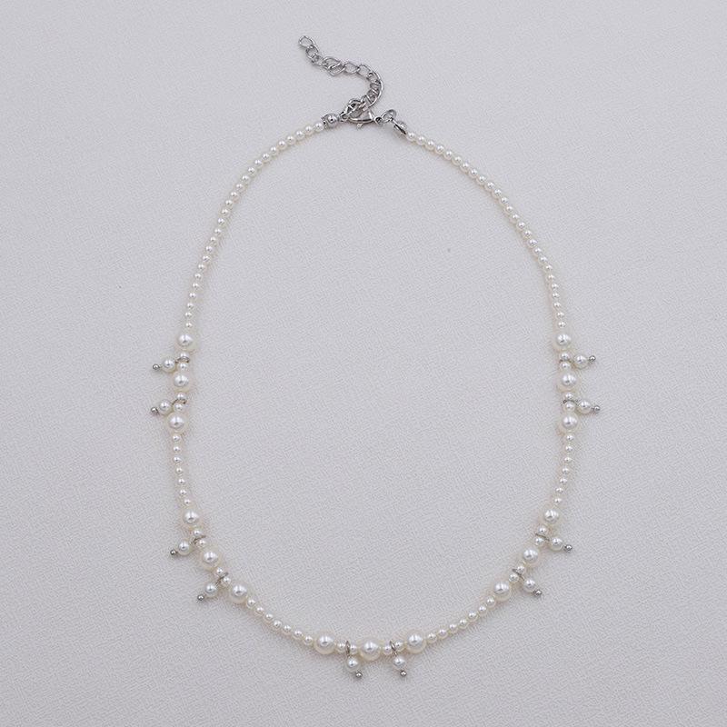 Collana Elegante con Perle di Vetro Shi Jia per Donna – Design Versatile di Lusso per la Clavicola
