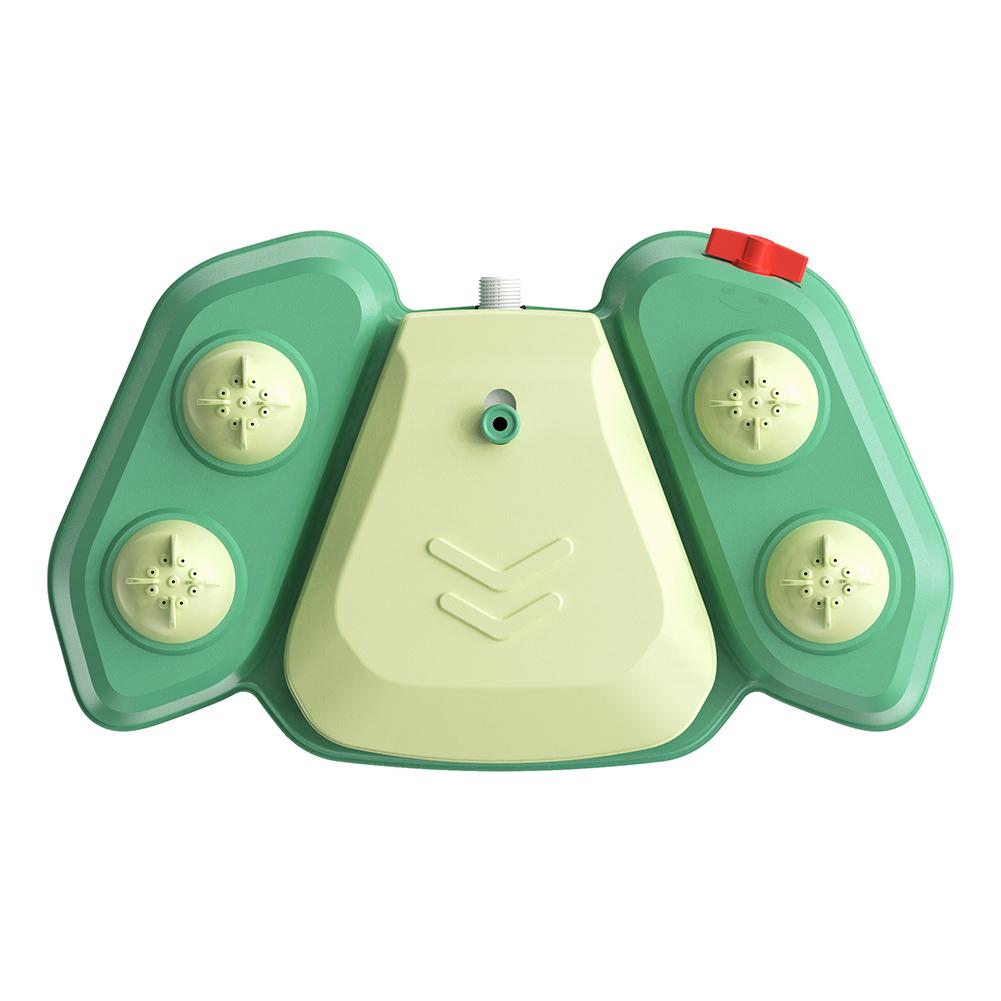 Dog Playing Water Toy Step on Sprinkler Activated Automatic Squirting Water Provides for Pet Water Sprinkler for Garden Watering зелёный