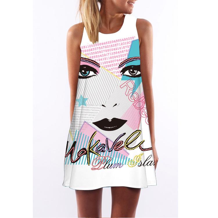 

Summer New Casual Versatile Women s Dress Fashionable Simple Comfortable Soft Breathable High-quality Sleeveless Vest Dress XS