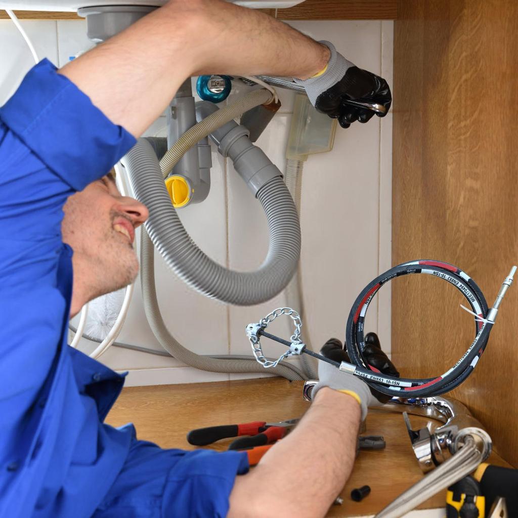 Flexwellen-Kanalreiniger-Entkalkungsrohrleitungsblöcke Bohrer Werkzeuge Mehrzweck-Dreh-Entkalkungskette Für Garten Toilette Außenbereich