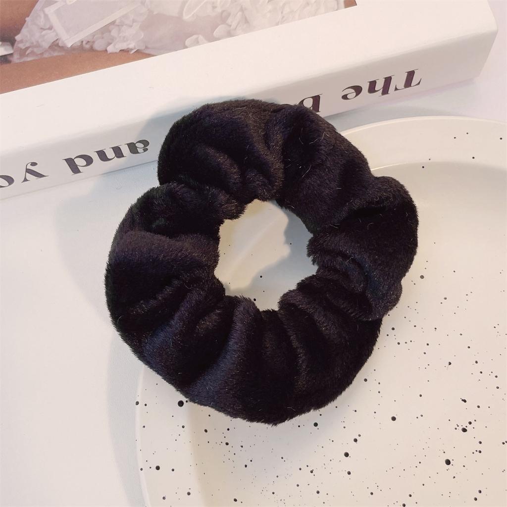 3pcs Solid Plush Large Intestine Hair Loop Scrunchies for Women Elasticity Hair Loops Fashion Hair Accessories
