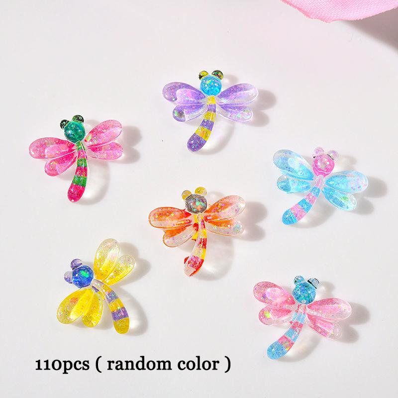 

WTEMPO 110PCS Mini Cute Dragonfly Resin Decorations Flat Back Nail Art Accessories Ideal for Nail Art & Crafts Making Supplies Assortments random*110pcs разноцветный