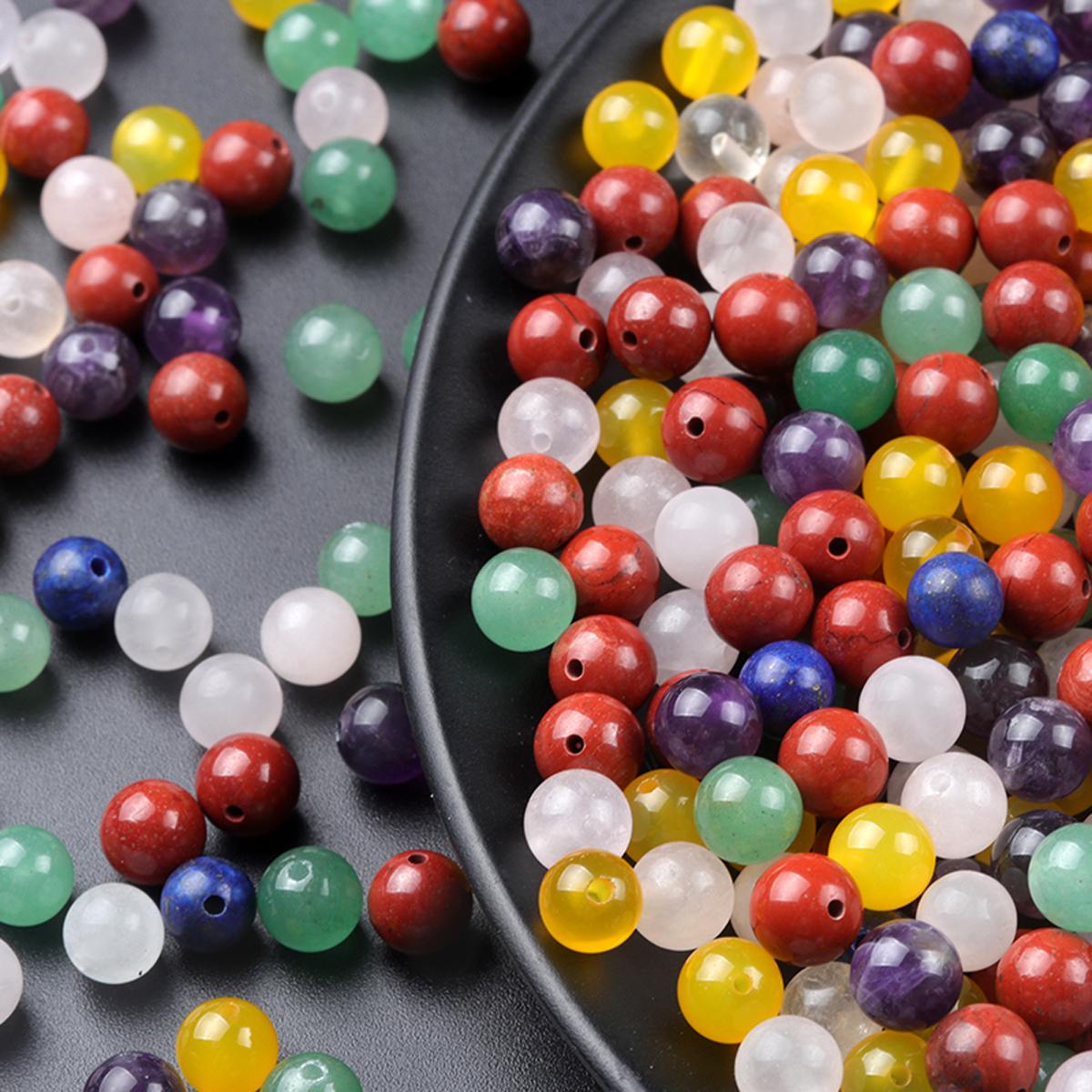 10 шт./упак. целебные хрустальные бусины с полуотверстиями — фото 6