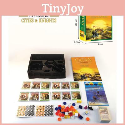 Extension de Jeu de Plateau Catan Ensemble 5-6 Joueurs Pour Amussement Familial et Loisir Papier Cuivré et Matière Plastique