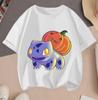 2026 Summer Pikachu 2D Cartoon Print Short Sleeve Tops Teen Casual Fashion Tees Hot Sale