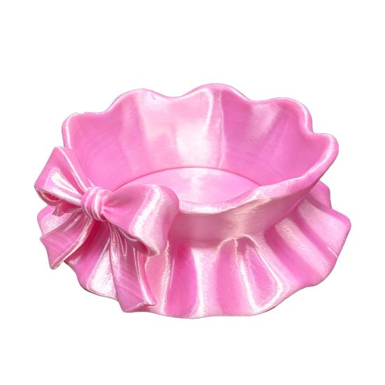 3D Printed Bow Jewelry Tray, Ring Dish, Entryway Table Trays, Decorative Trinket Dish, Jewelry Organizer Tray for Rings Necklaces Bracelets Keys