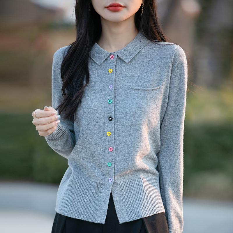 Dámský lehký kardigan z 50% vlny a 50% morušového hedvábí - všestranný úplet na 4 sezóny pro celoroční pohodlí a styl