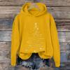 Ladies' Christmas Printed Casual Long Sleeved Round Neck Sports Hoodie Top