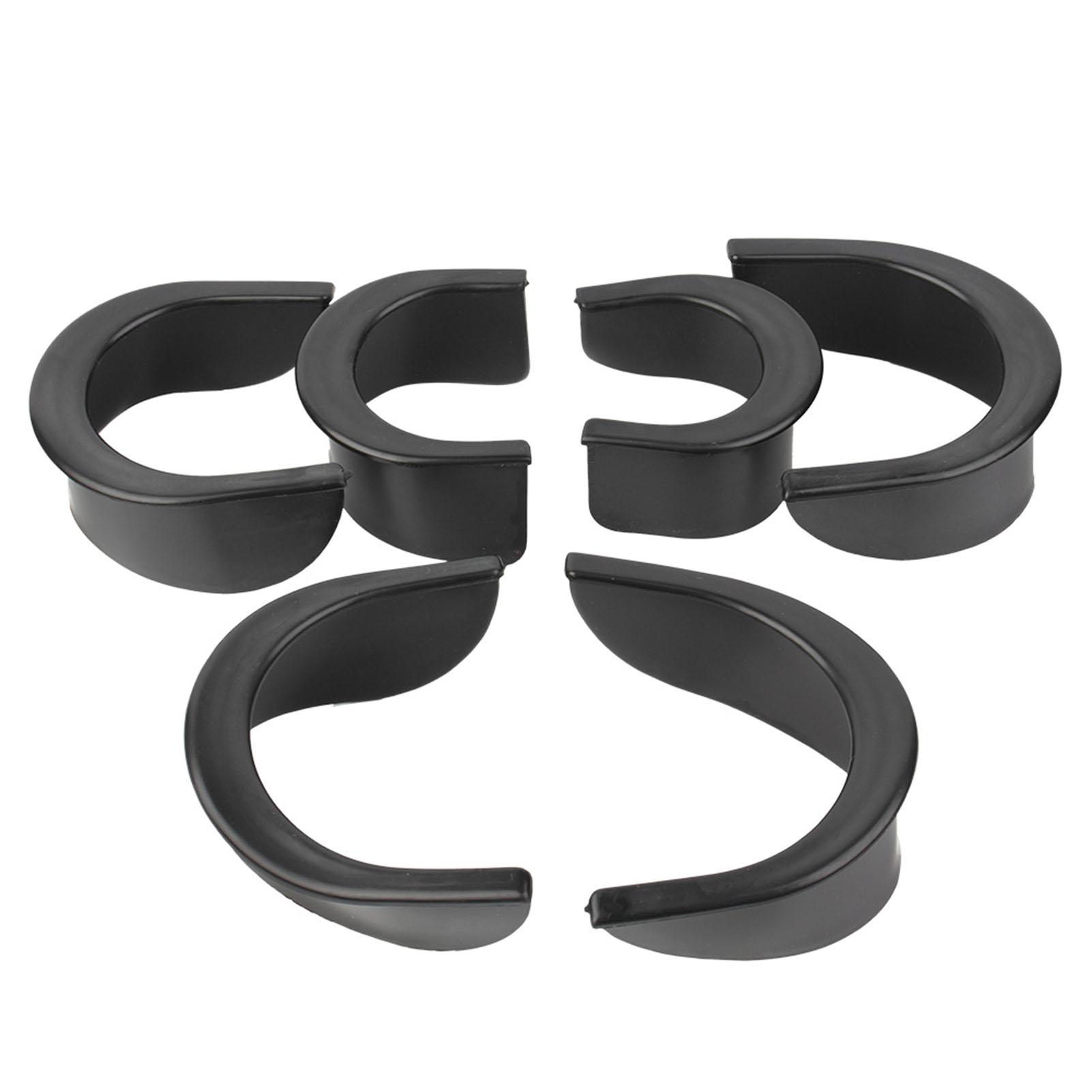 

6 Pcs Billiard Pool Table Hole Pocket Rubber Liners Accessory Set